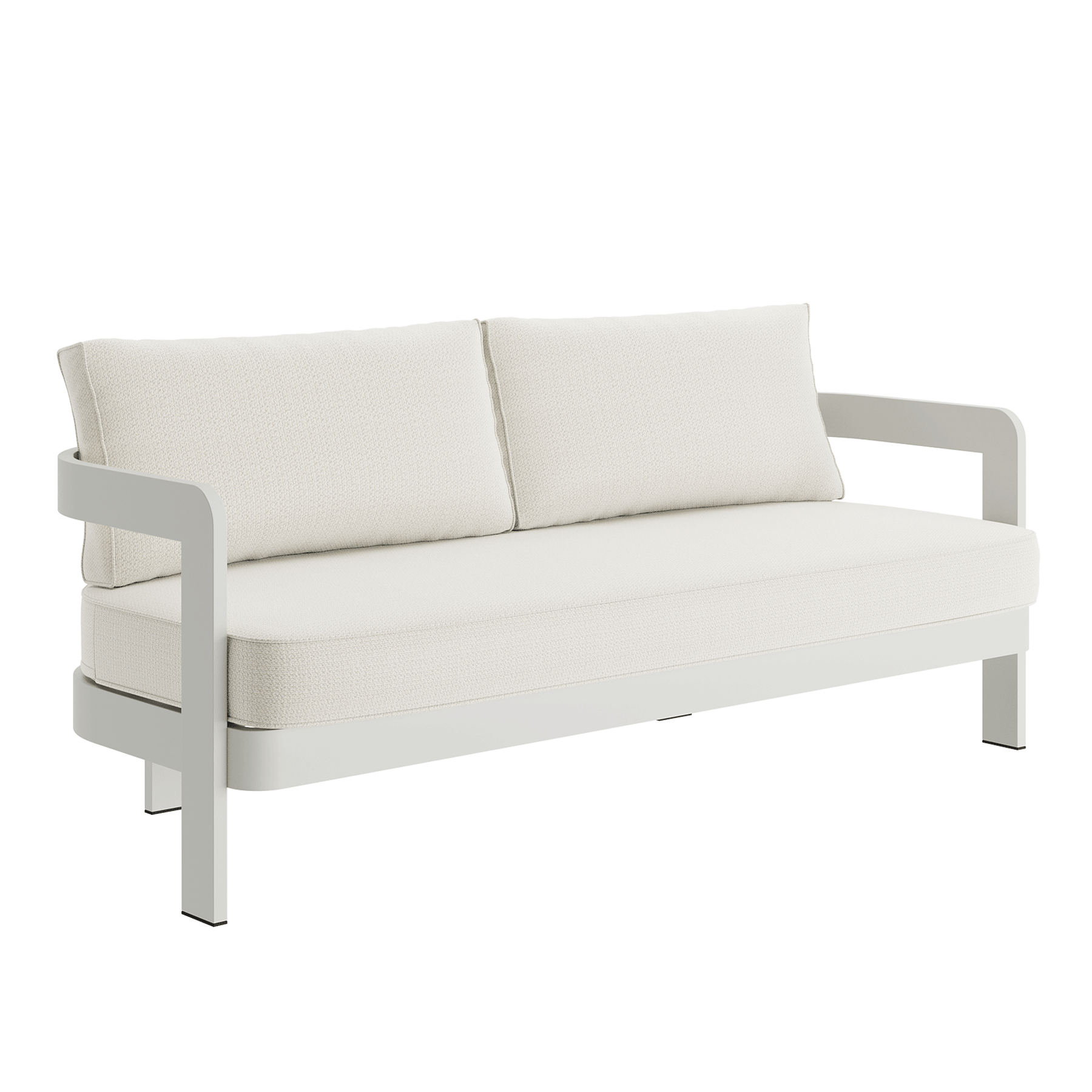 N3 Stone Three Seater Sofa Cirrus Textured Weave - Image 2