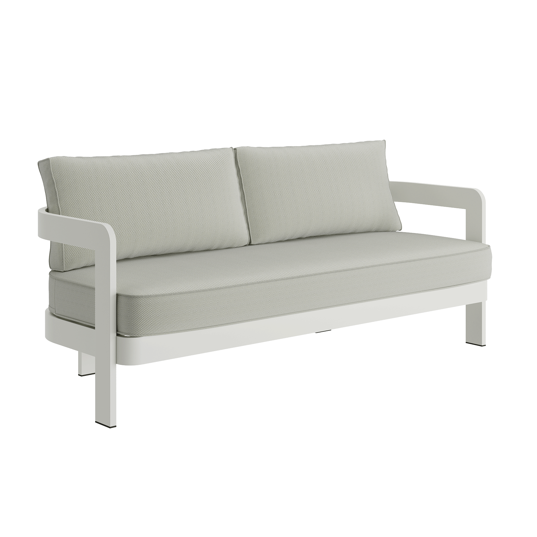 N3 Stone Three Seater Sofa Sage Twill - Image 3