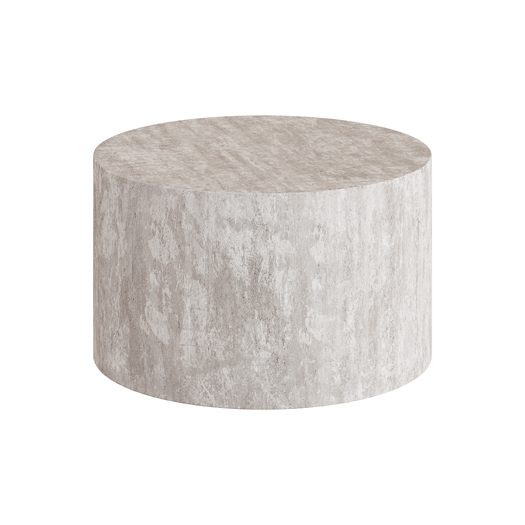 Porto Travertine Coffee Table, White - Image 3